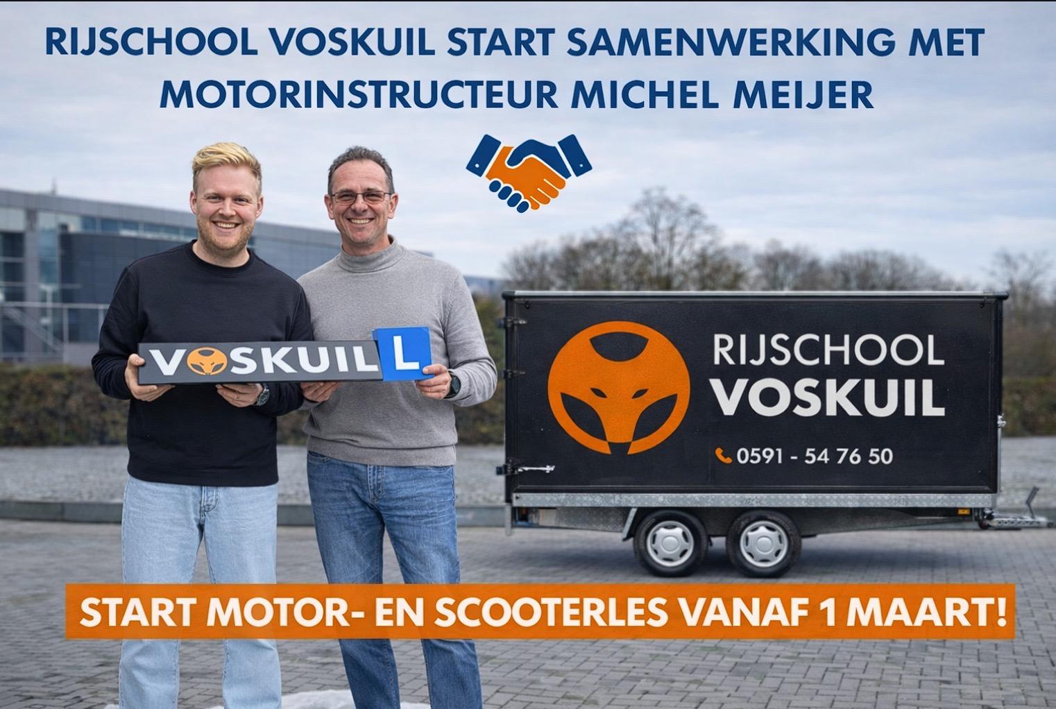 Samenwerking Michel motor- en scooterles