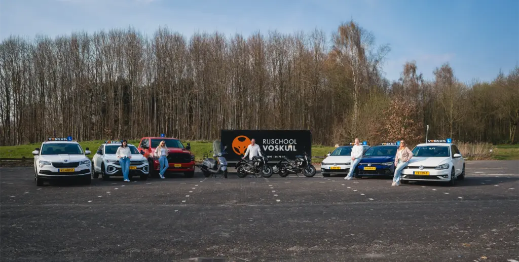 Lesauto's van Rijschool Voskuil